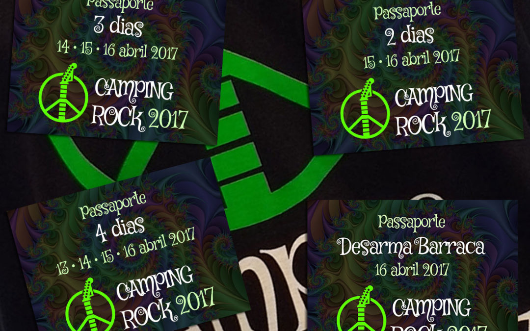 Camping Rock lança passaportes para 4, 3, 2 e 1 dia